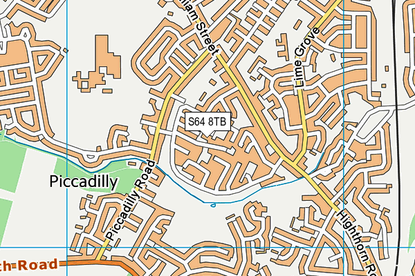 S64 8TB map - OS VectorMap District (Ordnance Survey)