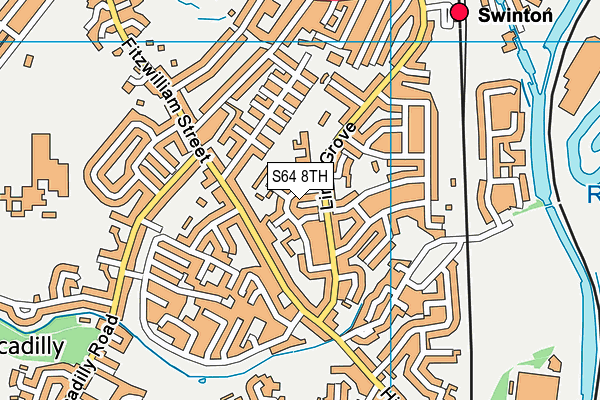 S64 8TH map - OS VectorMap District (Ordnance Survey)