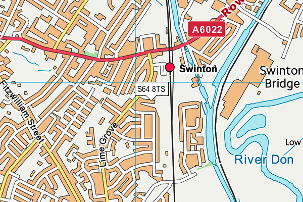 S64 8TS map - OS VectorMap District (Ordnance Survey)