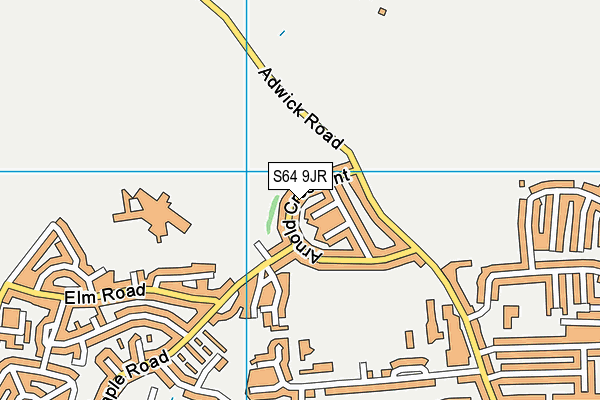 S64 9JR map - OS VectorMap District (Ordnance Survey)