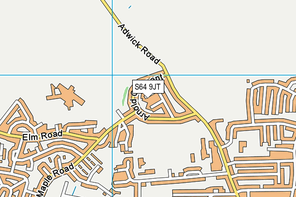 S64 9JT map - OS VectorMap District (Ordnance Survey)