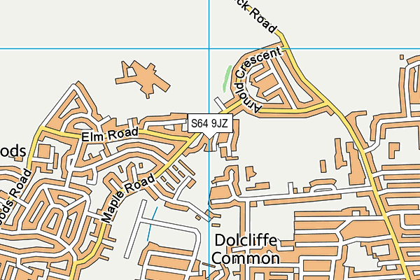 S64 9JZ map - OS VectorMap District (Ordnance Survey)