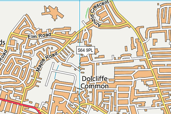 S64 9PL map - OS VectorMap District (Ordnance Survey)