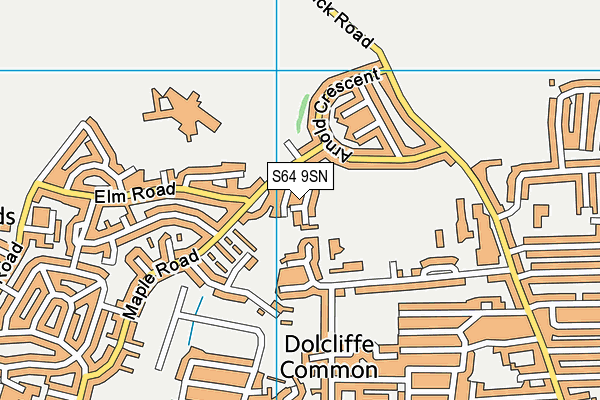 S64 9SN map - OS VectorMap District (Ordnance Survey)