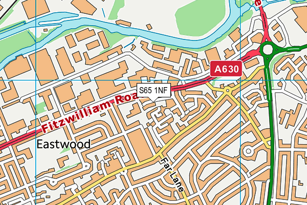 S65 1NF map - OS VectorMap District (Ordnance Survey)