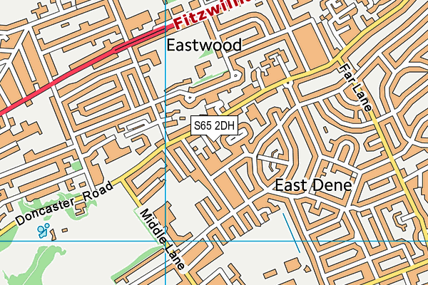 S65 2DH map - OS VectorMap District (Ordnance Survey)
