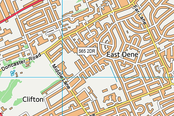 S65 2DR map - OS VectorMap District (Ordnance Survey)