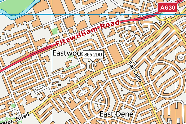 S65 2DU map - OS VectorMap District (Ordnance Survey)