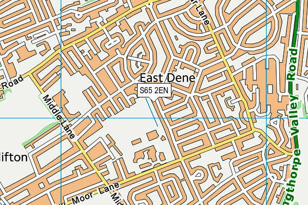 S65 2EN map - OS VectorMap District (Ordnance Survey)