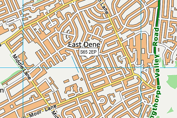 S65 2EP map - OS VectorMap District (Ordnance Survey)