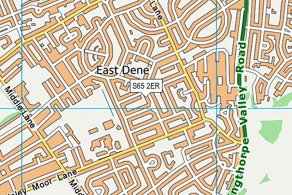 S65 2ER map - OS VectorMap District (Ordnance Survey)