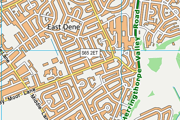 S65 2ET map - OS VectorMap District (Ordnance Survey)