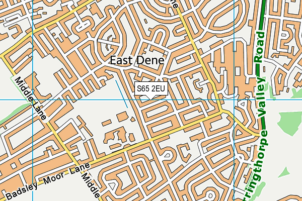 S65 2EU map - OS VectorMap District (Ordnance Survey)