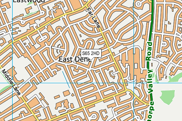 S65 2HD map - OS VectorMap District (Ordnance Survey)