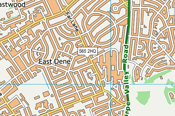 S65 2HQ map - OS VectorMap District (Ordnance Survey)