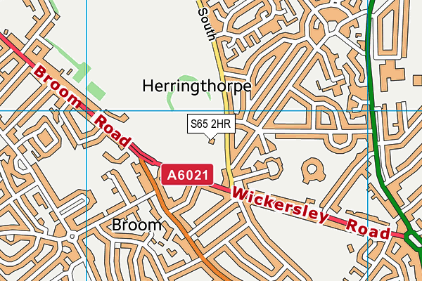 Herringthorpe Stadium map (S65 2HR) - OS VectorMap District (Ordnance Survey)