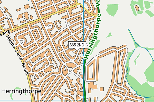 S65 2ND map - OS VectorMap District (Ordnance Survey)