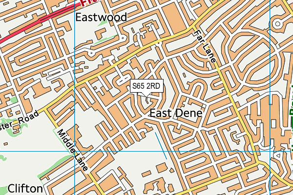S65 2RD map - OS VectorMap District (Ordnance Survey)