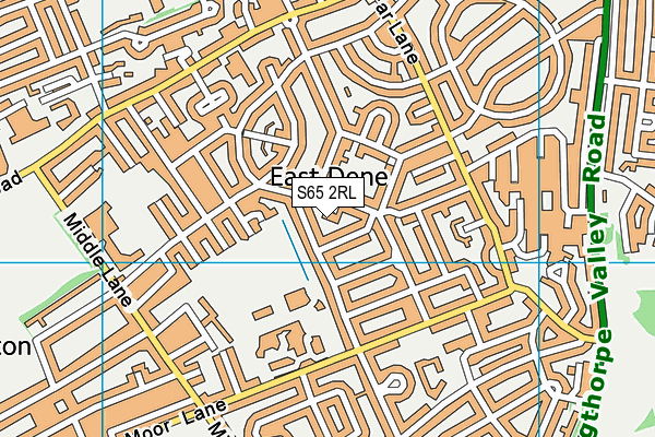 S65 2RL map - OS VectorMap District (Ordnance Survey)