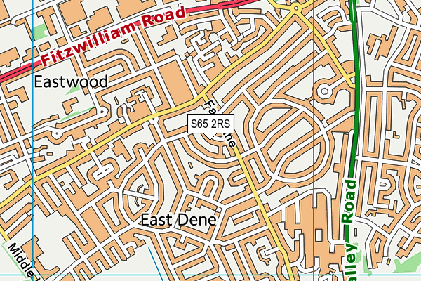 S65 2RS map - OS VectorMap District (Ordnance Survey)