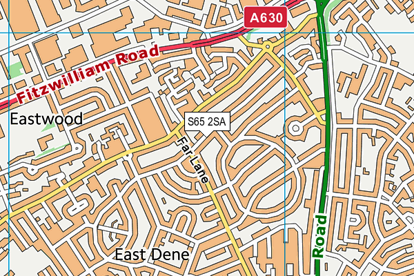 S65 2SA map - OS VectorMap District (Ordnance Survey)