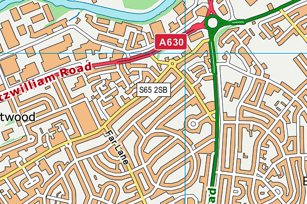 S65 2SB map - OS VectorMap District (Ordnance Survey)