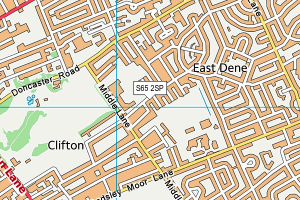 S65 2SP map - OS VectorMap District (Ordnance Survey)