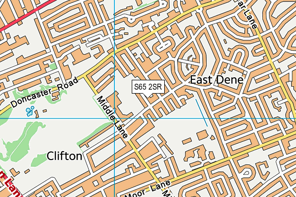 S65 2SR map - OS VectorMap District (Ordnance Survey)