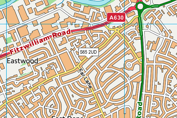 S65 2UD map - OS VectorMap District (Ordnance Survey)