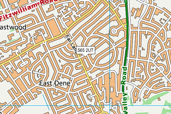 S65 2UT map - OS VectorMap District (Ordnance Survey)