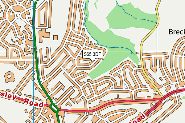 S65 3DF map - OS VectorMap District (Ordnance Survey)