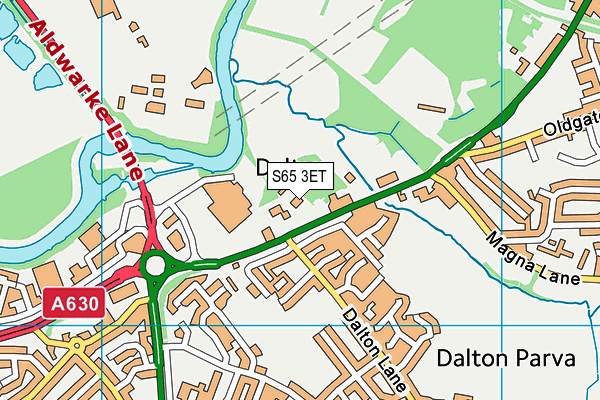 S65 3ET map - OS VectorMap District (Ordnance Survey)