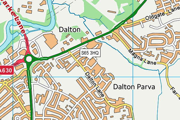 S65 3HQ map - OS VectorMap District (Ordnance Survey)