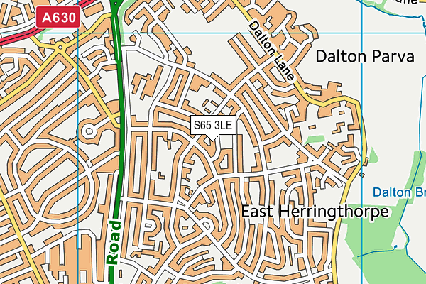 S65 3LE map - OS VectorMap District (Ordnance Survey)