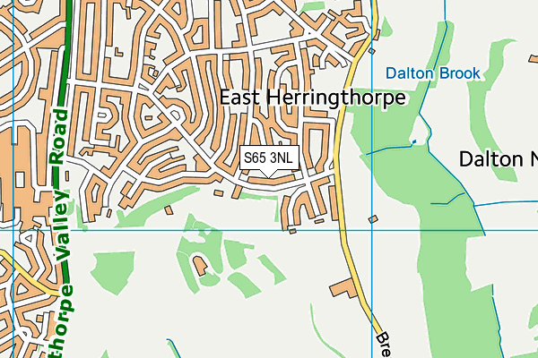 S65 3NL map - OS VectorMap District (Ordnance Survey)