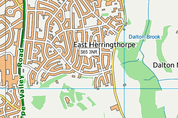 S65 3NR map - OS VectorMap District (Ordnance Survey)