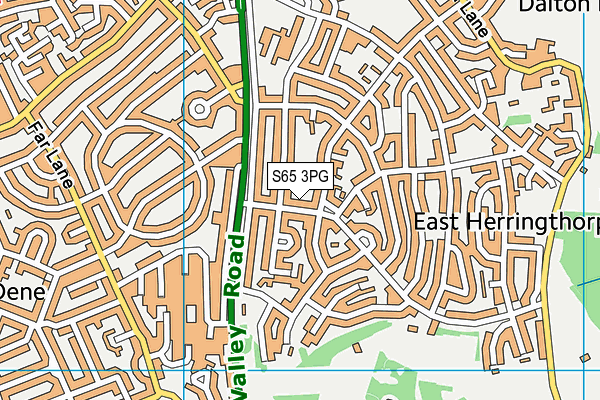 S65 3PG map - OS VectorMap District (Ordnance Survey)