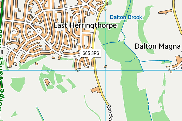 S65 3PS map - OS VectorMap District (Ordnance Survey)