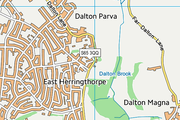 S65 3QQ map - OS VectorMap District (Ordnance Survey)