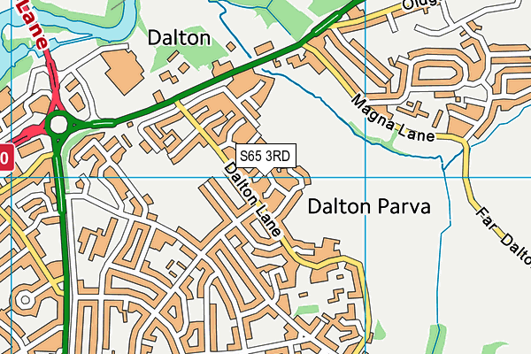 S65 3RD map - OS VectorMap District (Ordnance Survey)