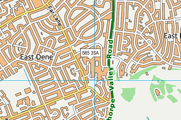 S65 3SA map - OS VectorMap District (Ordnance Survey)