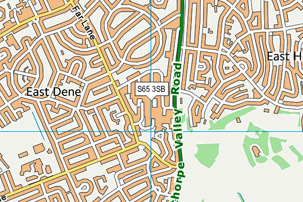 S65 3SB map - OS VectorMap District (Ordnance Survey)