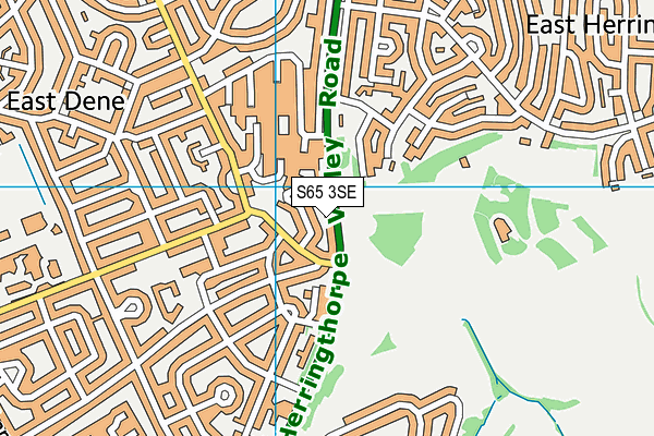 S65 3SE map - OS VectorMap District (Ordnance Survey)