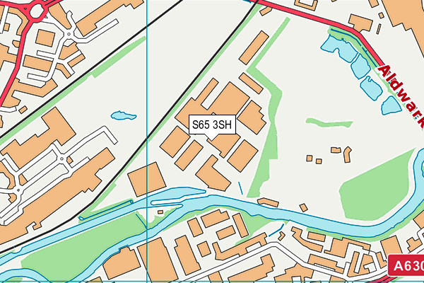 S65 3SH map - OS VectorMap District (Ordnance Survey)