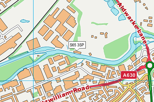 S65 3SP map - OS VectorMap District (Ordnance Survey)