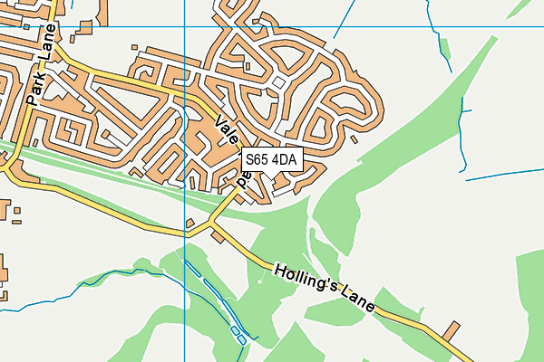 S65 4DA map - OS VectorMap District (Ordnance Survey)
