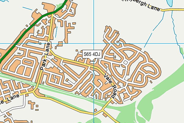 S65 4DJ map - OS VectorMap District (Ordnance Survey)