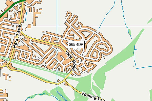 S65 4DP map - OS VectorMap District (Ordnance Survey)