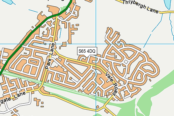 S65 4DQ map - OS VectorMap District (Ordnance Survey)