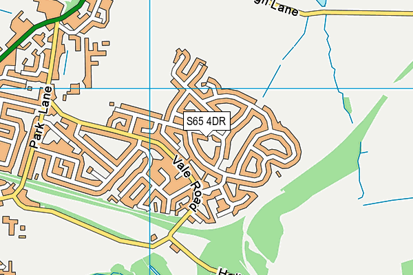 S65 4DR map - OS VectorMap District (Ordnance Survey)
